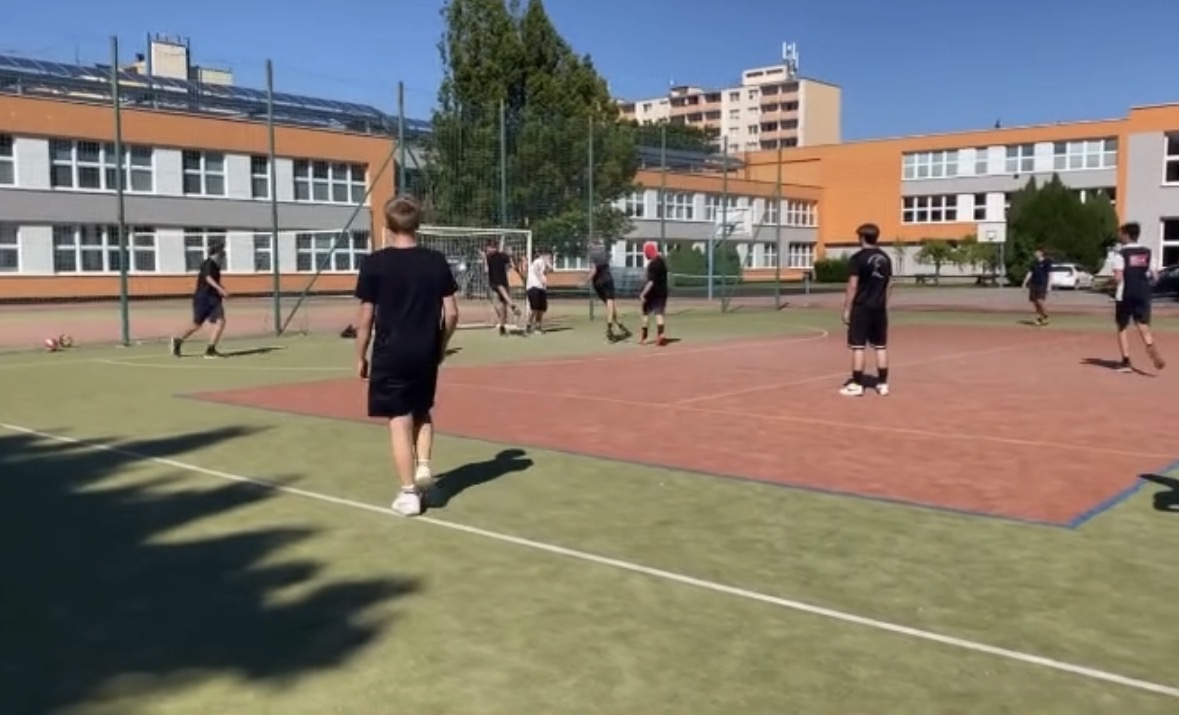 Trénink na hřišti v Boskovicích